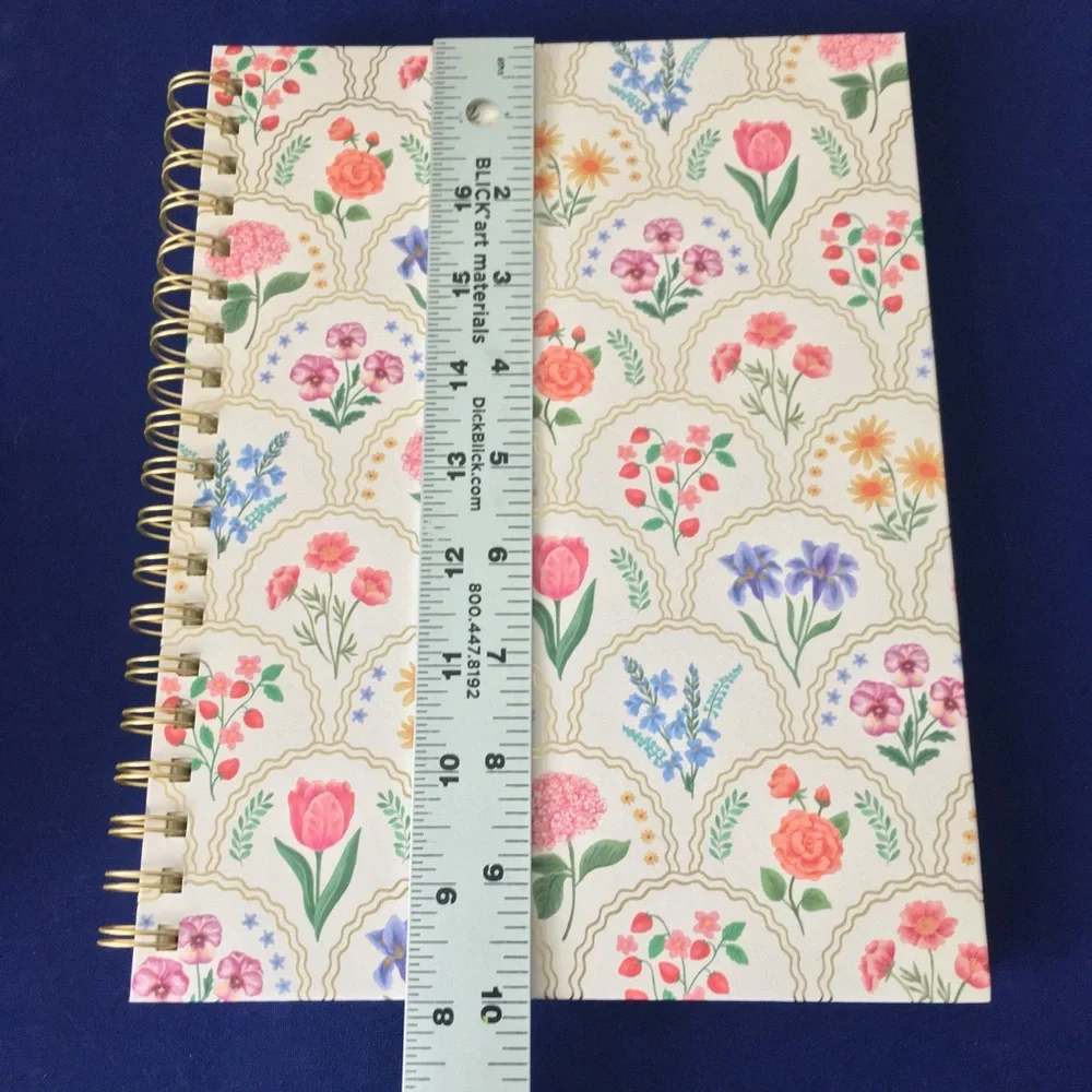 Clementine Spiral Notebook ~ Floral Notebook